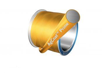 【新聞圖片一】賀利氏在2020年台灣國際半導體展期間展示AgCoat Prime鍍金銀線，完美整合金和銀的雙重優勢，成為全球首款可真正替代金線的鍵合線