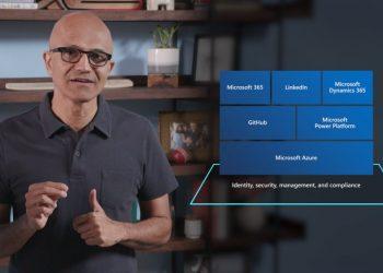 【新聞照片】微軟CEO薩帝亞·納德拉（Satya Nadella）在Microsoft Ignite 2020大會上發表主題演講