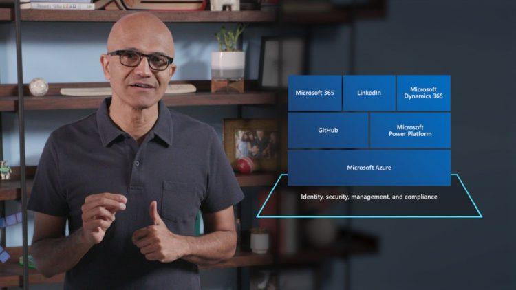 【新聞照片】微軟CEO薩帝亞·納德拉（Satya Nadella）在Microsoft Ignite 2020大會上發表主題演講