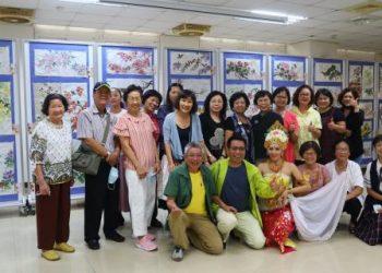 高苑科大「花現東南亞」彩繪成果展1