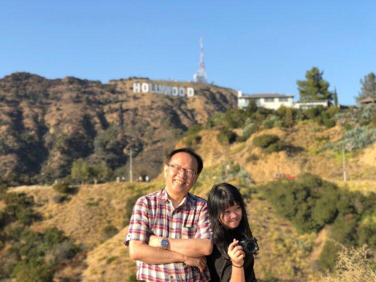 作者與父親合照