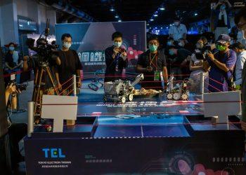 去年(2020)機器人大賽精彩現場