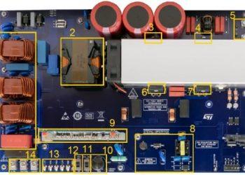 圖示1-大聯大友尚基於ST產品推出的數位電源方案的展示板圖