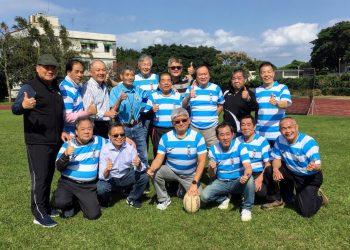 新埔海鷗橄欖球隊舉行50週年隊慶，隊員們返回母校打球，重溫求學時光。