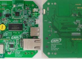 圖示1-大聯大世平基於NXP產品的Zigbee閘道應用方案的展示板圖