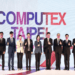 COMPUTEX 2022 開幕典禮,由總統蔡英文、外貿協會黃志芳董事長、台北市電腦公會彭双浪理事長、經濟部王美花部長揭開序幕。