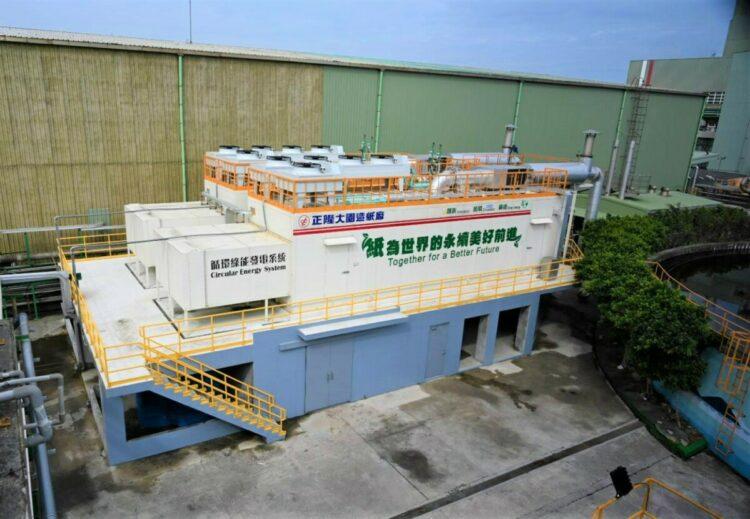 圖3_轉廢為能，正隆大園廠沼氣綠電系統年發電量達1,900萬度，日供5,300戶家庭用電，幫助台灣年減碳15,500公噸。