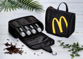 【圖說】台灣麥當勞即日起至6月23日，舉辦「2022食安&品質小學堂」線上問答活動，全數答對者，就有機會抽到超限量非賣品─「McCafé咖啡紗盥洗包」！(不含空瓶)