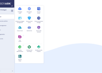 CyberArk身分安全平台使用者介面，包括共享服務