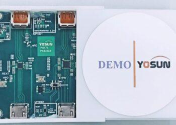 大聯大友尚基於Parade產品的DP雙模線纜轉接器方案的展示板圖