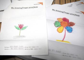 資助人李業鈺小姐分享每次收到孩子捎來五顏六色的圖畫，總讓她備感驚喜