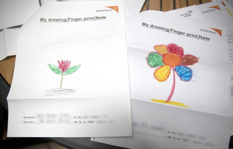 資助人李業鈺小姐分享每次收到孩子捎來五顏六色的圖畫，總讓她備感驚喜