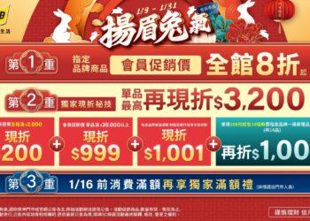 附圖_燦坤今年首檔「揚眉兔氣」新春購物節正式打響，優惠活動自1月9日至31日止。(燦坤提供)-39780dce