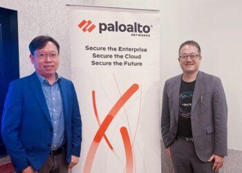 Palo Alto Networks 台灣區總經理 尤惠生 (圖右) 台灣技術總監 蕭松瀛 (圖左)