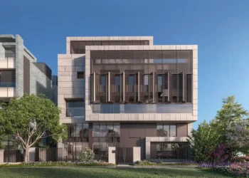 「順天ONE 33」別墅3D外觀示意圖。