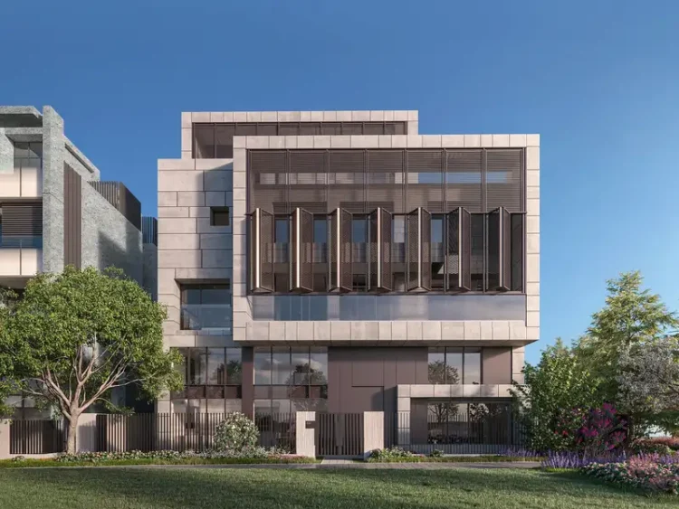 「順天ONE 33」別墅3D外觀示意圖。