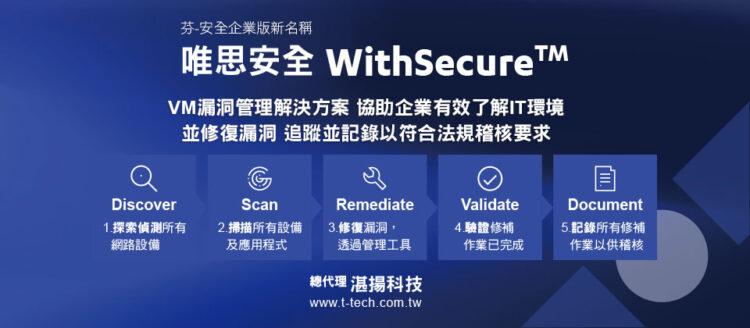 20230525-WithSecure™-唯思安全VM漏洞管理解決方案--協助企業有效了解IT環境並修復漏洞-追蹤並記錄以符合法規稽核要求(iThome)