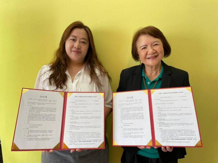 圖一：台灣無毒世界協會新竹竹北分會簽約