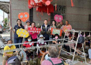 移民署嘉義縣服務參加愛延續協會端午節活動，宣導防範非洲豬瘟。