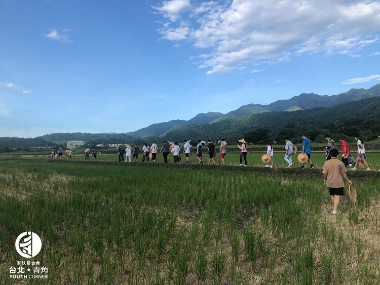 青少年們走入田中認識原住民野菜 _logo小