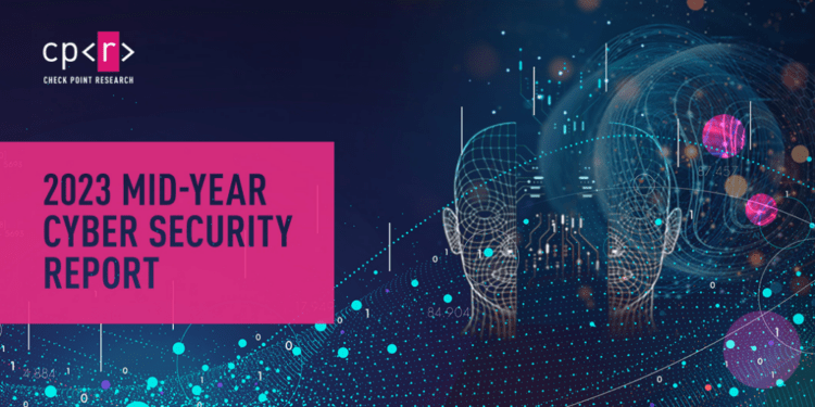 【新聞圖片】Check Point Software 的威脅情報部門 Check Point Research 發佈《網路攻擊趨勢：2023 年中資安報告》，指出全球第二季每週遭受的網路攻擊次數遽增 8%，創兩年來最大增幅