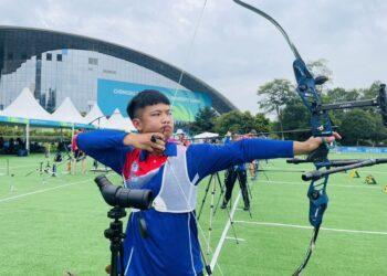 楊宗翰在世大運成都賽場練習照片