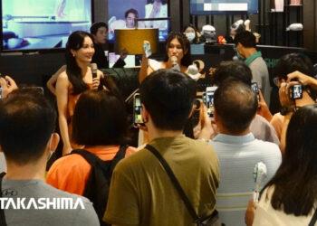 ▲舒子晨任TAKASHIMA高島一日店長吸引大批粉絲圍觀。