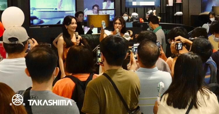▲舒子晨任TAKASHIMA高島一日店長吸引大批粉絲圍觀。