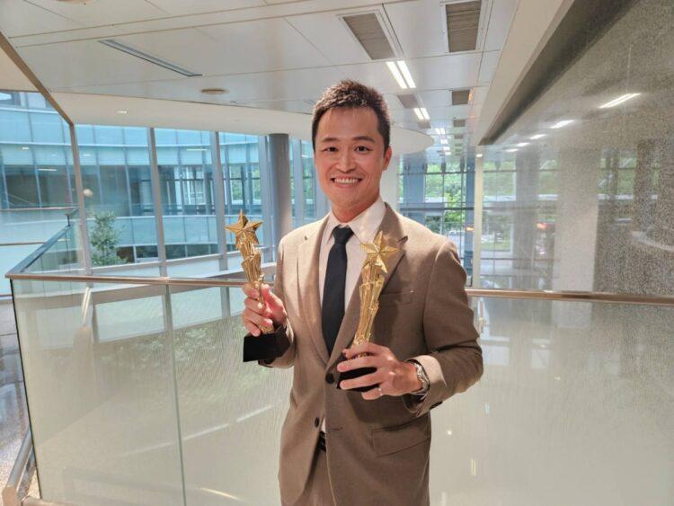 圖說：偉喬生醫執行長鄭又瑋奪「2023環球生技臺灣CEO獎」亞軍及最佳潛力獎。（資料來源：偉喬生醫）
