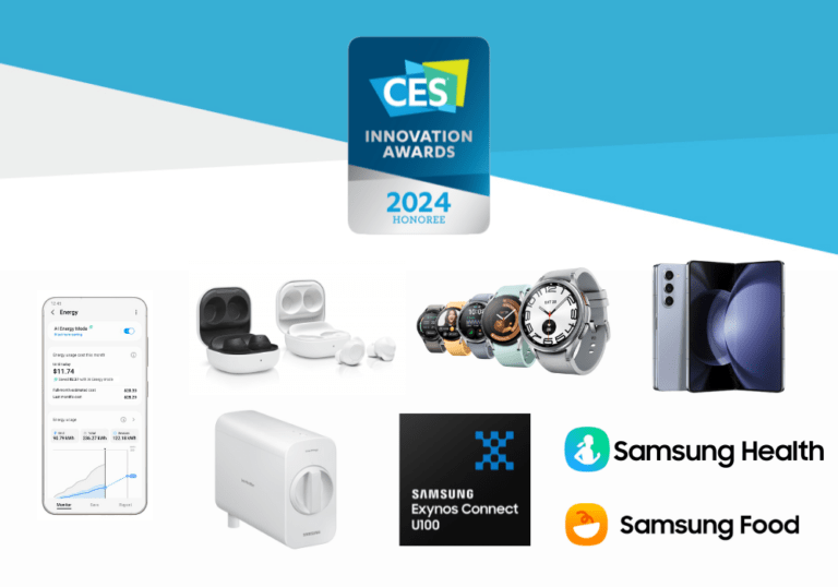 【新聞照片】三星電子宣佈其最新技術榮獲多項CES® 2024 創新大獎，獎項橫跨各大產品類別。