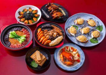 圖說01：麟聚推出「祥龍獻瑞全席年菜宴」，提供多樣頂級粵式料理，即日起開始預訂，售完為止。(圖片來源：麟聚提供)