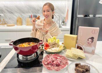 圖說：藝人愛雅自創的素麻辣鍋物「愛雅辣呦」祭出滿額禮或折現的好康回饋。（資料來源：愛雅辣呦）