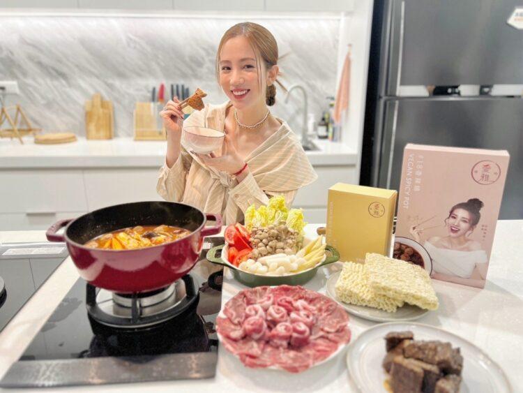 圖說：藝人愛雅自創的素麻辣鍋物「愛雅辣呦」祭出滿額禮或折現的好康回饋。（資料來源：愛雅辣呦）