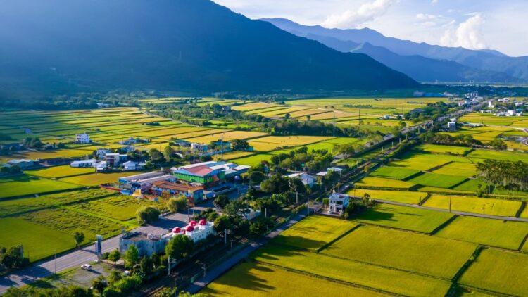 關山有全國第一條觀光休閒自行車道、第一座親水公園,也是臺東稻穀產量最多的地區_960540