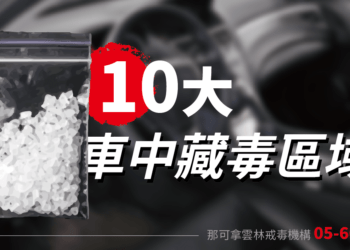 吸毒家人毒品藏車上 這10個地方找找看！