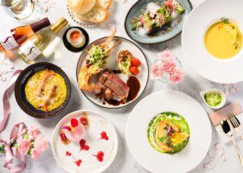 MD創作料理推出母親節感恩套餐，每人1,880元，加價520元即可享用氣泡酒獨享瓶與奶油焗烤龍蝦半隻。