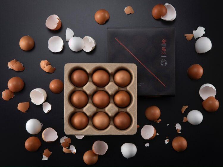 圖說:勤億蛋品科技將廢棄蛋殼再利用,製成環保包材,不只維持優越的耐用性和質感,更落實資源永續的經營理念。(資料來源:勤億蛋品科技)