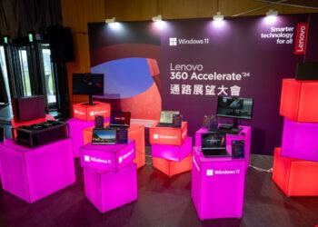 【新聞照片1】 Lenovo於今（13）日舉辦2024 Lenovo TW Accelerate通路展望大會，以「以服務為導向」的轉型策略為基礎，揭曉AI驅動全方位解決方案。