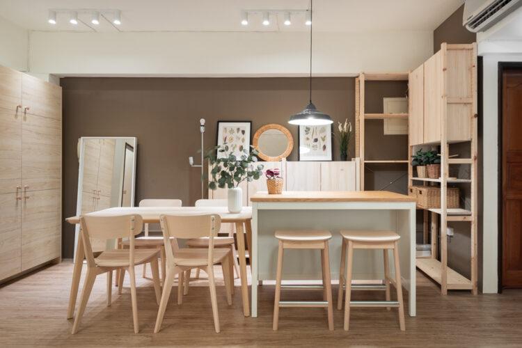 圖說：宿舍改造後多了大家聚在一起吃飯的空間，提供了如家一般的舒適感受，也大大提升了同仁的歸屬感。