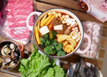 圖說：營養師建議火鍋料可挑選高纖、低熱量的食材，既可以吃得美味又無負擔。（資料來源：愛雅辣呦）