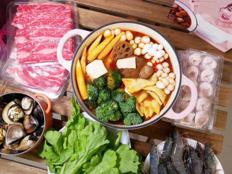 圖說：營養師建議火鍋料可挑選高纖、低熱量的食材，既可以吃得美味又無負擔。（資料來源：愛雅辣呦）