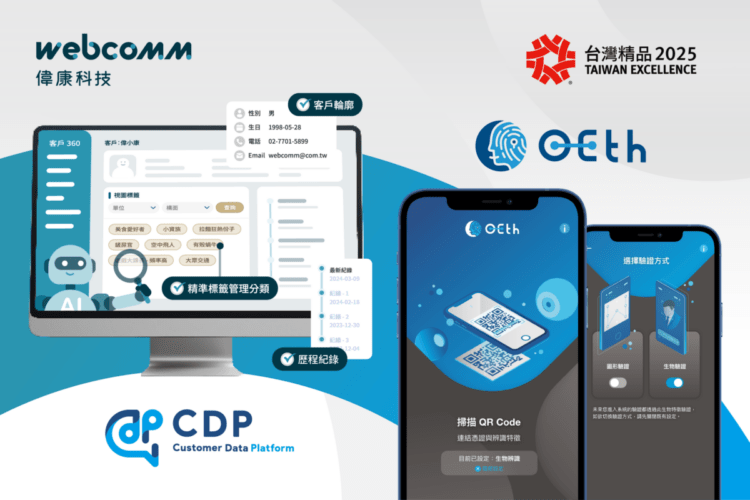 偉康科技OETH與CDP雙獲台灣精品獎 引領智慧資安與智能決策創新