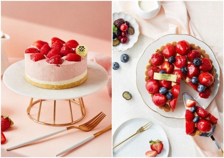 圖說：如同紅寶石般飽滿的草莓搭配各式蛋糕，沒有人能抵擋酸甜誘惑。（資料來源：LADY KELLY、起士公爵）