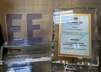 大【安森美新聞圖片】安森美榮獲2024年亞洲金選車用電子解決方案供應商獎及年度最佳功率半導體獎