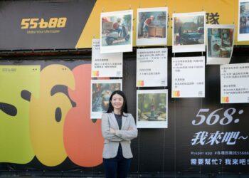 圖一_55688App新增找專家、機場接送、即時快遞三大新功能，建構完整的55688新生活服務生態圈。（圖為55688集團執行長林念臻）