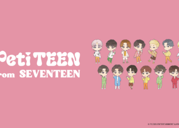 圖一_SEVENTEEN 的日本官方原創角色「PetiTEEN」周邊商品正式登台。