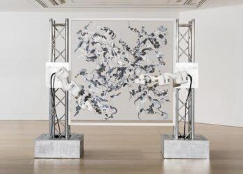 sougwen-chung-spectral-oscillation-1-2024-acrylic-on-perspex