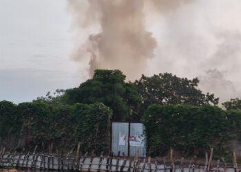 附件二：【新聞照片】無國界醫生位於南蘇丹忠來州舊芬加克醫院在5月3日清晨4時30分遭到兩架武裝直升機投擲炸彈。照片拍攝於2025年5月3日。©MSF。