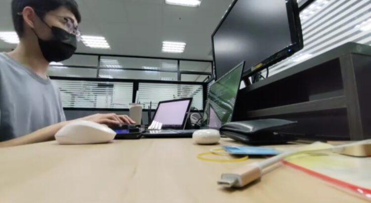 柯瑋宸於聚騰科技工作圖