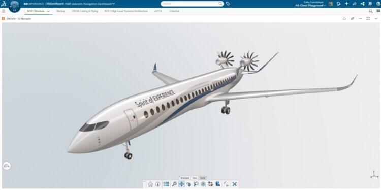 降檔圖說:達梭系統3D UNIV+RSES亮相2025巴黎航空展 透過AI驅動的生成式體驗  推動航空航太與國防產業轉型